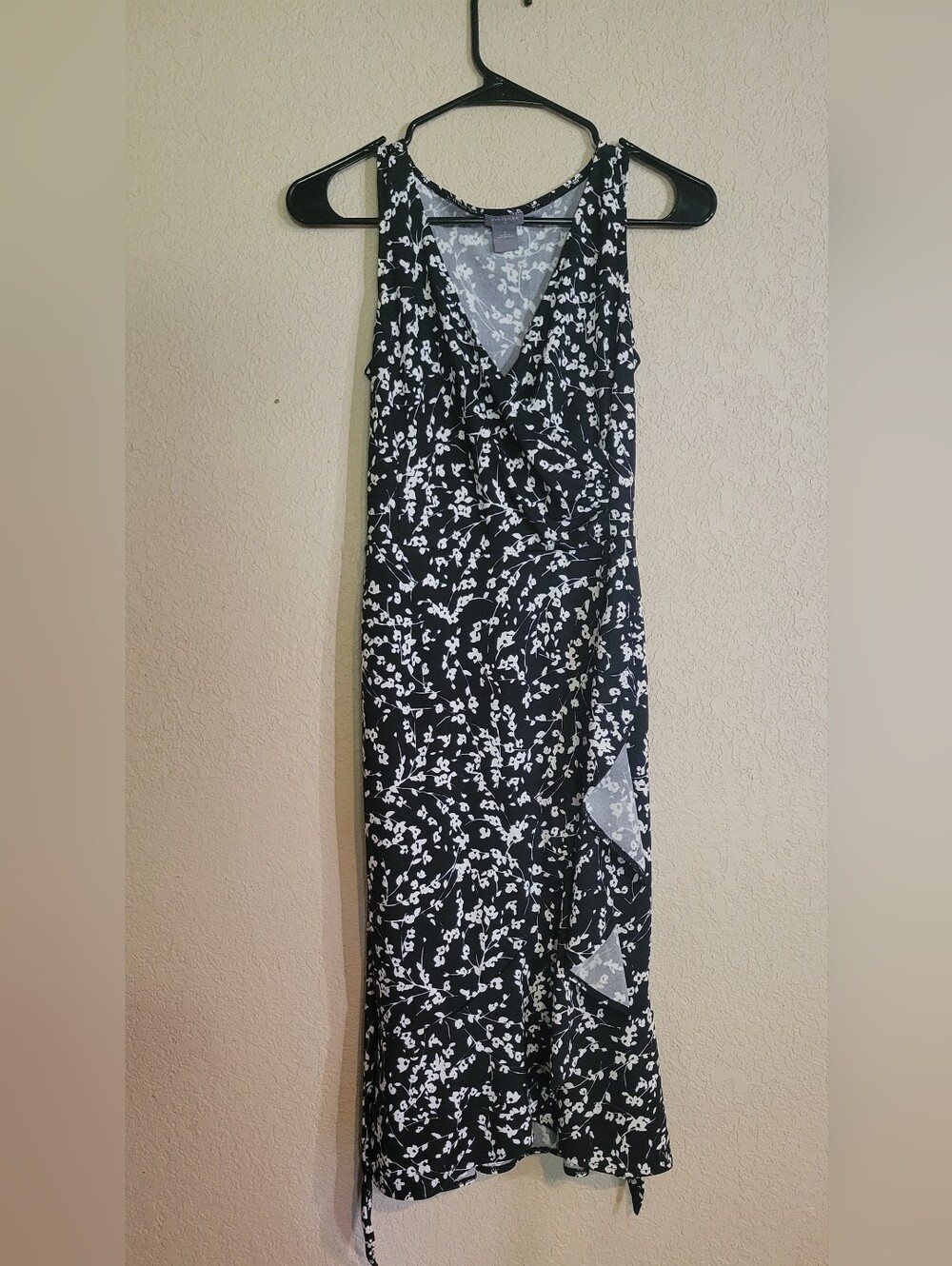 Ann Taylor Black and White Floral Maxi Dress
